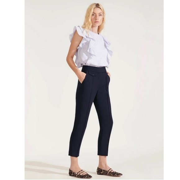 VERONICA BEARD Renzo Pants NAVY Blue NWT